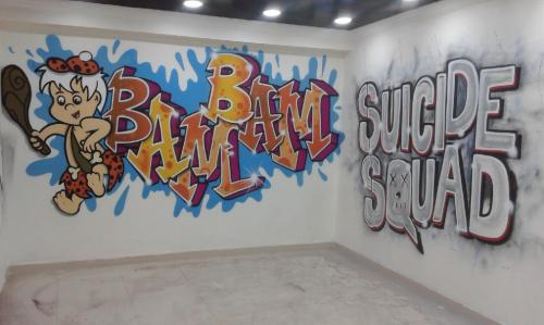 Kurumsal Graffiti - Spor Salonu Grafiti- Anaokulu Grafiti- Anaokulu Duvar Boyama - Kreş Grafiti
