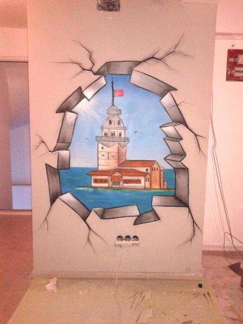 Manzara Graffitici - Graffiti Ustası - Graffiti Yapan -  Graffiti Yapanlar- Graffiti Sanatçısı