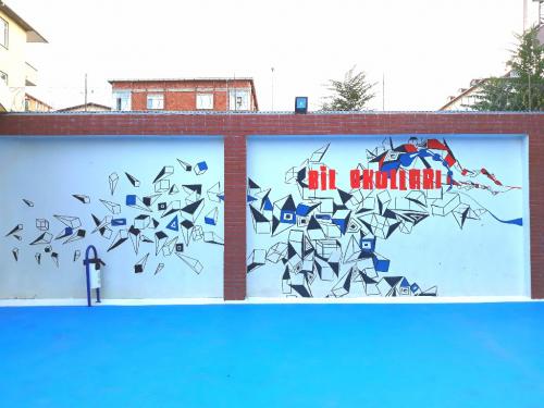 Okul Duvarı Graffitici - Grafiti Ofis Dekorasyon- Grafiti Duvar Süslemesi- Grafitici Aranıyor