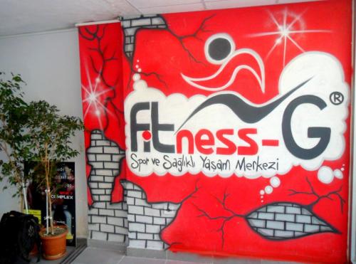 Fitness Graffitici- Graffiti Karakteri- Çizgi Karakter Graffiti- Graffiti Manzara Resimleri